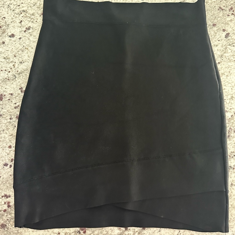 Bcbgmaxazria bcbg Scarlett Black‎ Y2K bondage Skirt L